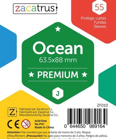 ACC FUNDAS ZACATRUS OCEAN PREMIUM STANDARD (63.5 mm X 88mm) (55 uds)