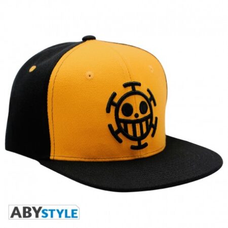 MER GORRA SNAPBACK: ONE PIECE - TRAFALGAR NEGRA Y AMARILLA