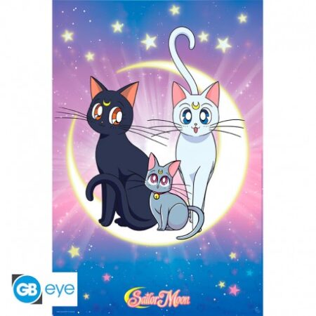 MER POSTER: SAILOR MOON - LUNA, ARTEMIS Y DIANA 91.5X61