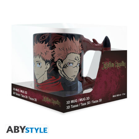 MER TAZA: JUJUTSU KAISEN - DEDO DE SUKUNA ASA 3D 460ML