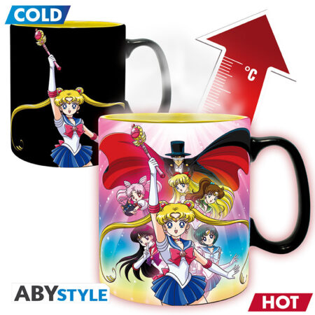 MER TAZA: SAILOR MOON - GRUPO TERMOSENSIBLE 460ML