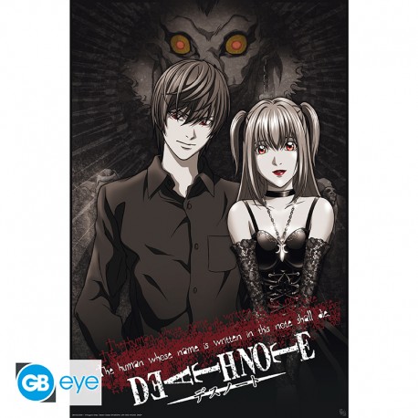 03C1518A-DA77-4BA4-9CC6-5FBDE5472BF4-20009588.jpg MER POSTER: DEATH NOTE - MISA Y LIGHT 91.5X61