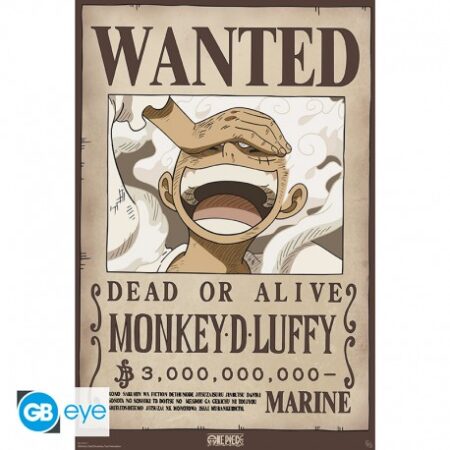 MER POSTER: ONE PIECE - WANTED LUFFY WANO 91.5X61