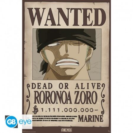 MER POSTER: ONE PIECE - WANTER ZORO WANO 91.5X61