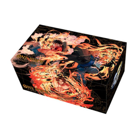 JCC ONE PIECE CARD GAME: PACK TAPETE Y CAJA DE MAZO ACE/SABO/LUFFY