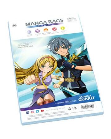 ACC ULTIMATE GUARD MANGA BAGS BOLSAS CON CIERRE REUTILIZABLE DE MANGAS (100)