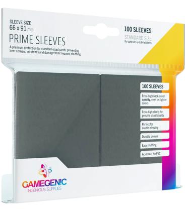 ACC GAMEGENIC PACK MATTE PRIME SLEEVES GRAY 100UND
