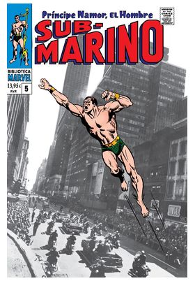 COM BIBLIOTECA MARVEL 97. NAMOR, EL HOMBRE SUBMARINO 5. 1968