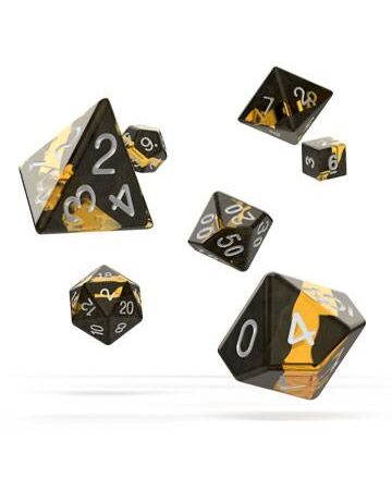 ACC OAKIE DOAKIE DICE DADOS R PG- SET 7 ENCLAVE - AMBER