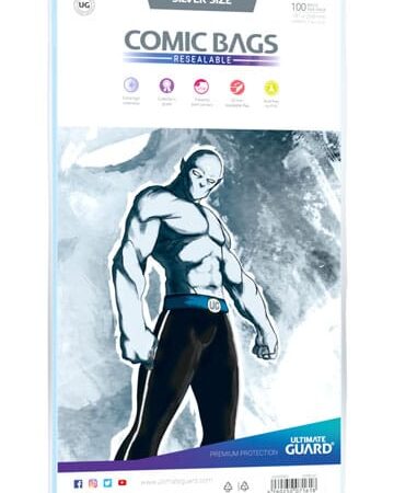 ACC ULTIMATE GUARD COMIC BAGS BOLSAS CON CIERRE REUTILIZABLE DE COMICSSILVER SIZE
