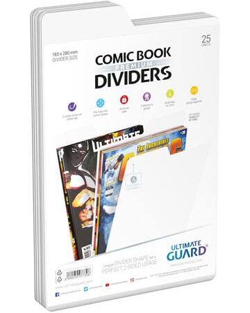 ACC SEPARADORES PARA COMICS PREMIUM BLANCO (25 UNIDADES)