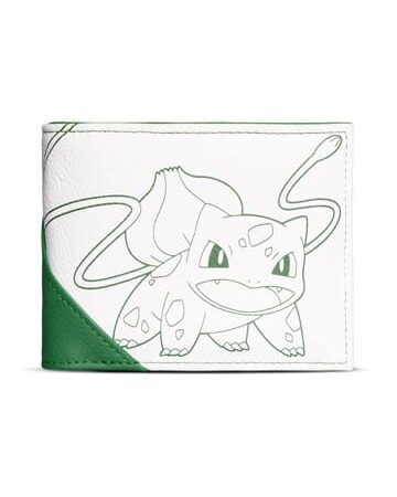 MER CARTERA: POKEMON - BULBASAUR CON FONDO BLANCO