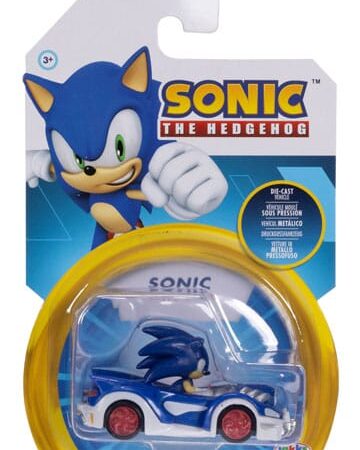 MER FIGURAS: SONIC THE HEDGEHOG - COCHE METALICO ESC1/64