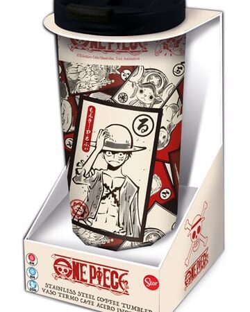 MER TERMO: ONE PIECE - TERMO DE VIAJE DE ACERO INOXIDABLE