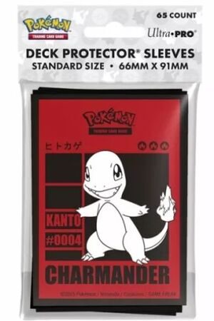 ACC FUNDAS ULTRA PRO STANDARD POKEMON CHARMANDER ROJAS 65UND
