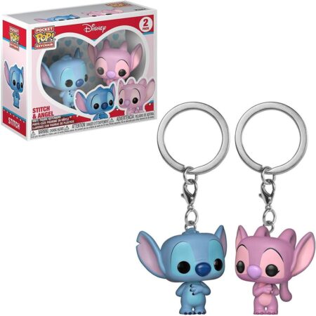 MER FUNKO POP! LLAVERO: LIO & STITCH STITCH & ANGEL