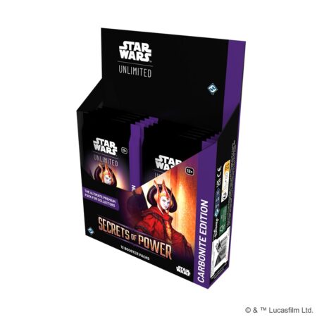 JCC STAR WARS UNLIMITED: SECRETOS DEL PODER CARBONITE BOOSTER BOX - INGLES