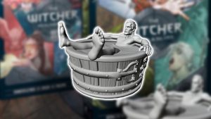 MIN UNMATCHED THE WITCHER: GERALT IN BATHTUB MINIATURE