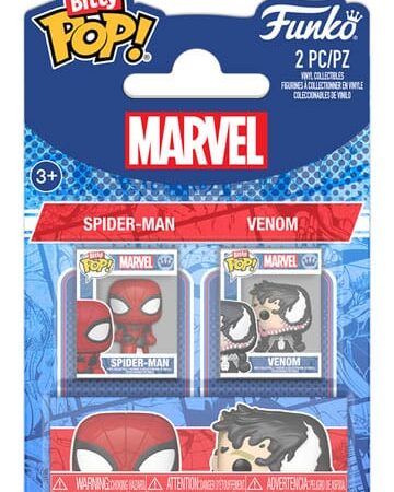 MER FUNKO POP!: MARVEL SPIDERMAN 2 FIGURAS BITTY POP SPIDERMAN Y VENOM
