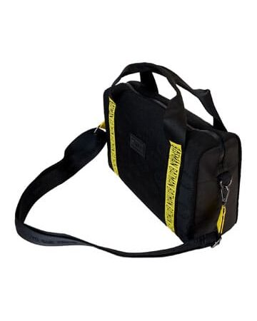 MER BOLSO: BATMAN BANDOLERA 85 ANIVERSARIO (NEGRA Y AMARILLA)