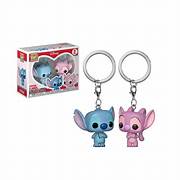 MER LLAVERO: DINSEY STITCH Y ANGEL FUNKO POP!