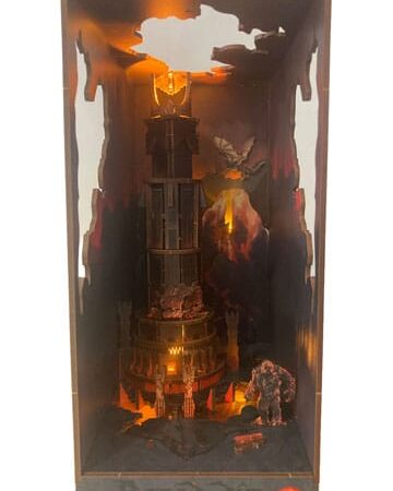 MER PUZZLE: SEÑOR DE LOS ANILLOS MAQUETA BOOK NOOK TINY BARAD-DUR 23CM