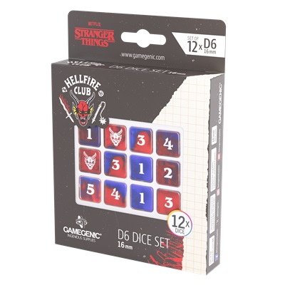 ACC SET DADOS: STRANGER THINGS HELLFIRE CLUB DICE SET (12)