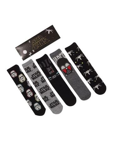 MER CALCETINES: SRA WARS PACK DE 5 PARES DARK SIDE L-XL