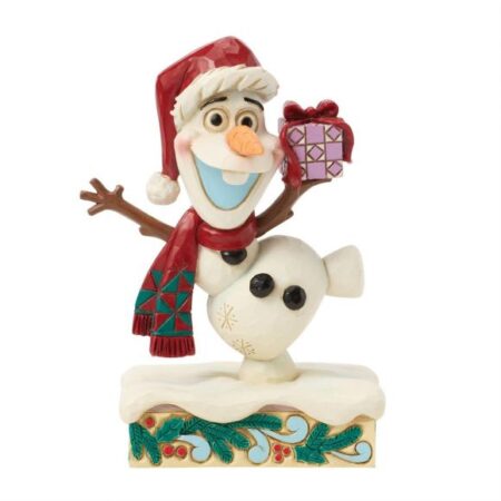 MER FIGURA: DISNEY OLAF DE JIM SHORE NAVIDEÑA