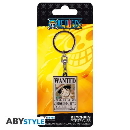 MER LLAVERO: ONE PIECE KEYCHAIN WANTED LUFFY