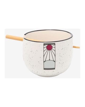 MER BOL: DEAMON SLAYER BOL (BLANCO CON LOGO) DE RAMEN CON PALILLOS 414 ML