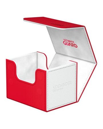 ACC DECK BOX: ULTIMATE GUARD SIDEWINDER 100 XENOSKIN SYNERGY ROJO Y BLANCO