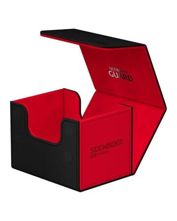 ACC DECK BOX: ULTIMATE GUARD SIDEWINDER 100 XENOSKIN SYNERGY NEGRO Y ROJO